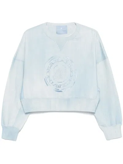 ERMANNO SCERVINO LOGO-EMBROIDERED SWEATSHIRT