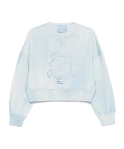ERMANNO SCERVINO LOGO-EMBROIDERED SWEATSHIRT