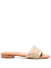 Ermanno Scervino Logo-jacquard Sandals In Neutral