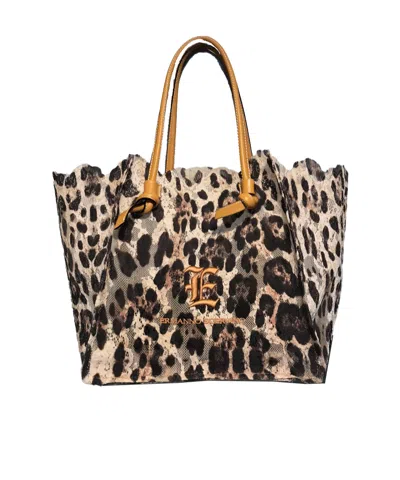 Ermanno Scervino Logo Logo Handbag In Multicolor