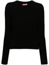 ERMANNO SCERVINO LOGO-PATCH SWEATER