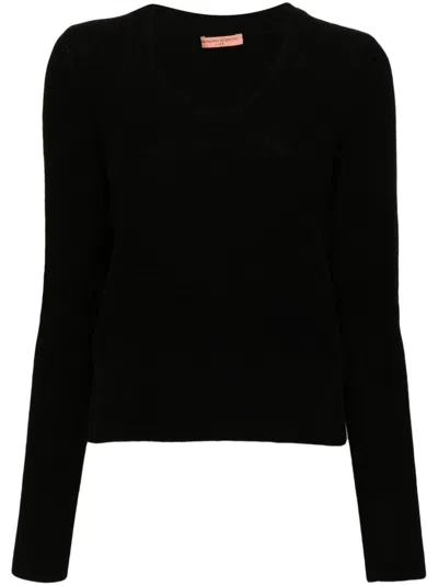 Ermanno Scervino Logo-patch Sweater In Black