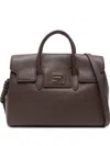 Ermanno Scervino Logo-plaque Top-handles Tote Bag In Brown