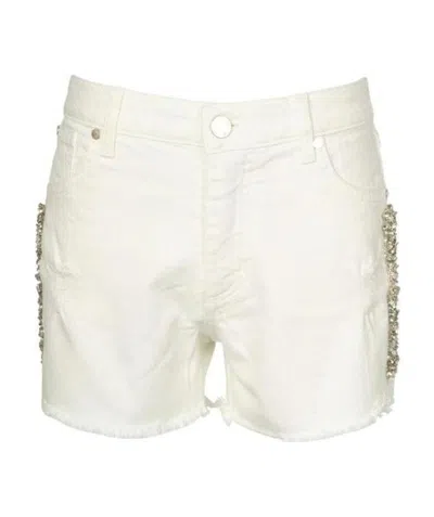 Ermanno Scervino Logo Shorts In White