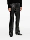 Ermanno Scervino Logo-waist Straight Trousers In Black