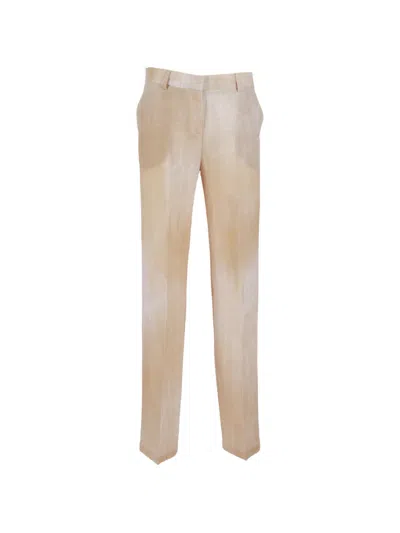 Ermanno Scervino Logo-embroidered Trousers In Multi