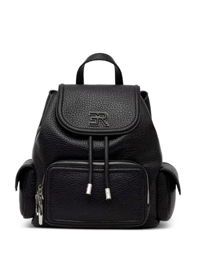 Ermanno Scervino Logo-patch Backpack In Black
