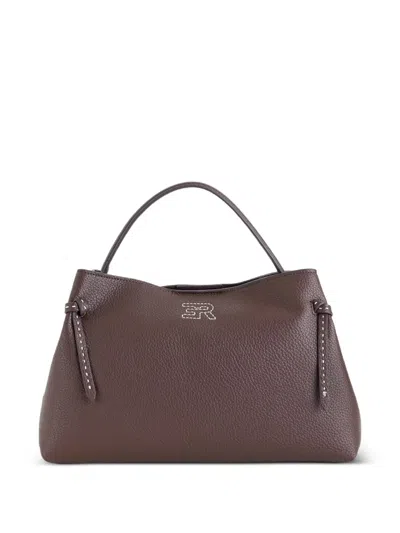 Ermanno Scervino Logo-print Tote Bag In Brown