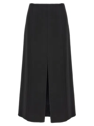 Ermanno Scervino Long Cloth Skirt In Black