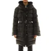 Ermanno Scervino Long Down Jacket With Hood In Black Nylon In Black