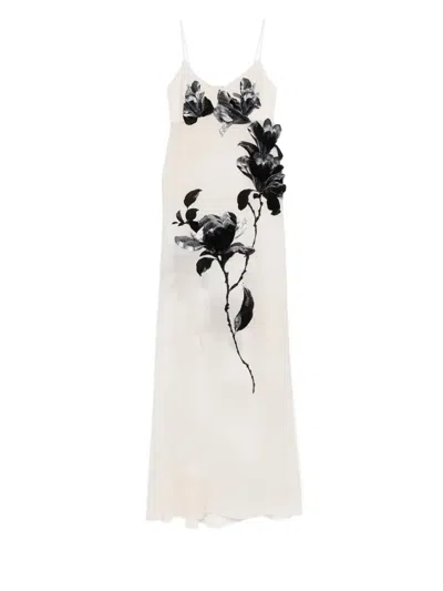 Ermanno Scervino Long Dress In White