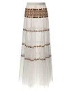 Ermanno Scervino High-waist Maxi Tiered Skirt In White