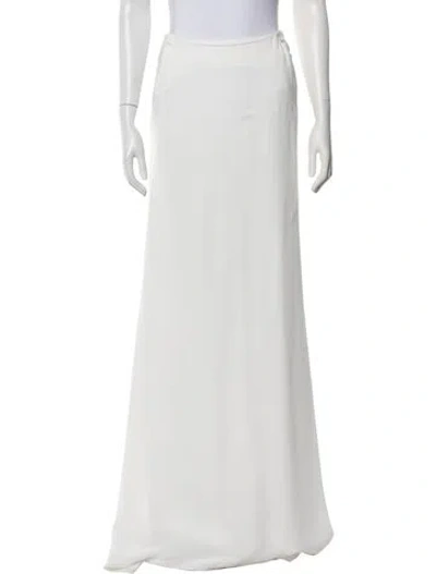 Pre-owned Ermanno Scervino Long Skirt In White