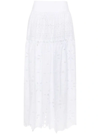 Ermanno Scervino Long Skirt In White