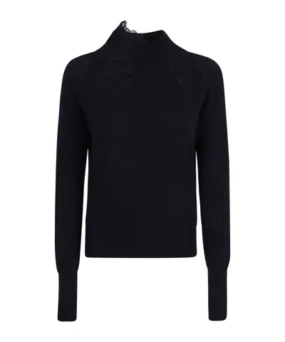 ERMANNO SCERVINO LONG SLEEVE HIGH NECK SWEATER