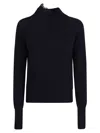 Ermanno Scervino Cable Knit Sweater With Floral Lace Detailing In Black