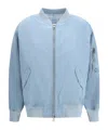 Ermanno Scervino Technical Fabric Bomber In Blue
