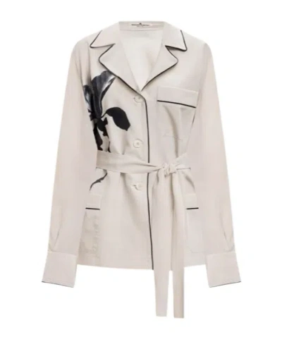 Ermanno Scervino Long Sleeve Jacket In White