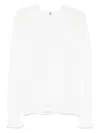 Ermanno Scervino Long Sleeve Turtle-neck Sweater In White