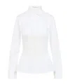 Ermanno Scervino Cotton Shirt Lace Detailing