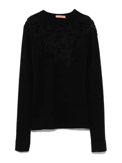 Ermanno Scervino Long Sleeve Shirt In Black