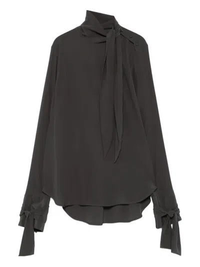 Ermanno Scervino Long Sleeve Shirt In Gray