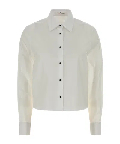 Ermanno Scervino Long Sleeve Shirt In White
