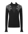 Ermanno Scervino Long Sleeve Sweater In Black