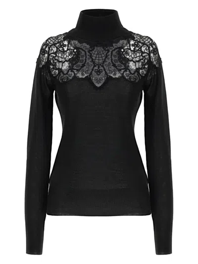 ERMANNO SCERVINO LONG SLEEVE TURTLE-NECK SWEATER