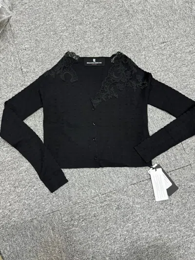 Ermanno Scervino Long-sleeved Cardigan In Black