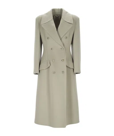 Ermanno Scervino Long-sleeved Coat In Gray