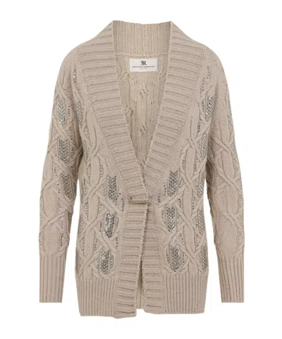 ERMANNO SCERVINO LONG-SLEEVED KNITTED CARDIGAN