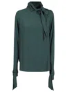 Ermanno Scervino Long Sleeved Shirt In Green