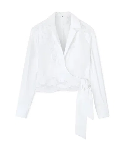 Ermanno Scervino Long-sleeved Shirt In White