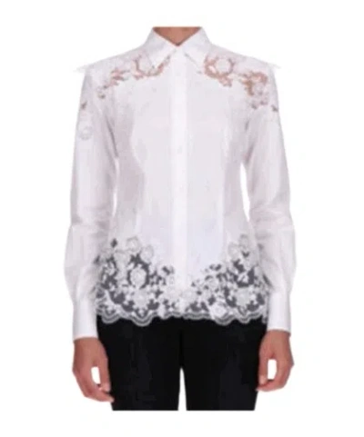 Ermanno Scervino Long-sleeved Shirt In White