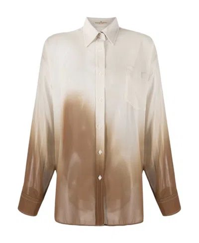Ermanno Scervino Long-sleeved Shirt In White