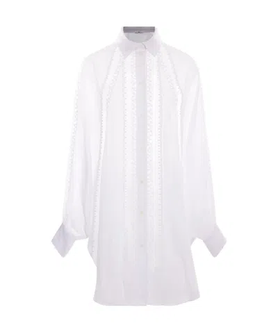 Ermanno Scervino Long-sleeved Shirt In White