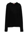 Ermanno Scervino Long-sleeved Sweater In Black