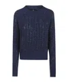 Ermanno Scervino Baguette Studded Sweater Sweaters And Cardigans Blue In Blue