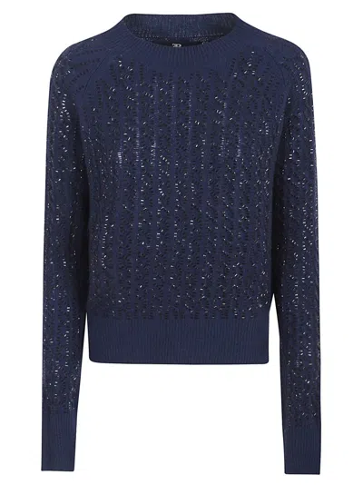 Ermanno Scervino Baguette Studded Sweater Sweaters And Cardigans Blue