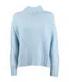 Ermanno Scervino Embroidered-logo Long-sleeved Sweater In Blue