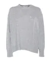 Ermanno Scervino Long-sleeved Sweater In Gray