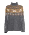 Ermanno Scervino Long-sleeved Sweater In Gray