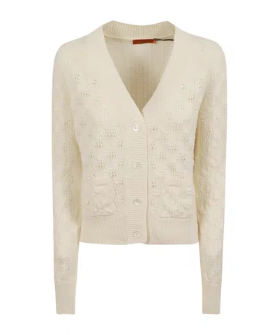 Ermanno Scervino Long-sleeve Cardigan In White
