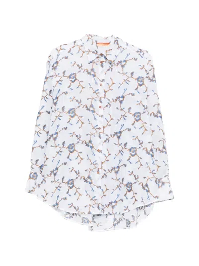 Ermanno Scervino Long-sleeve Embroidered Shirt In Multi