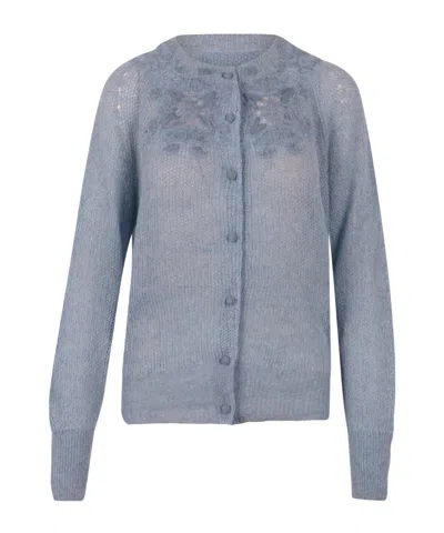 Ermanno Scervino Long-sleeved Knitwear In Gray