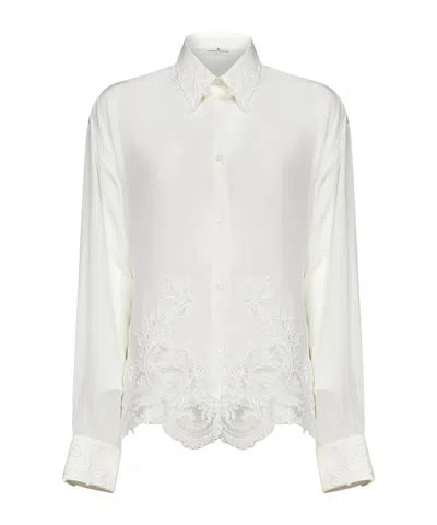 Ermanno Scervino Long-sleeved Shirt In White