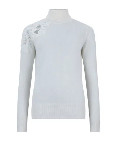 Ermanno Scervino Long-sleeved Sweater In White