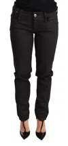 Ermanno Scervino Chic Black Low Waist Skinny Denim In Grey