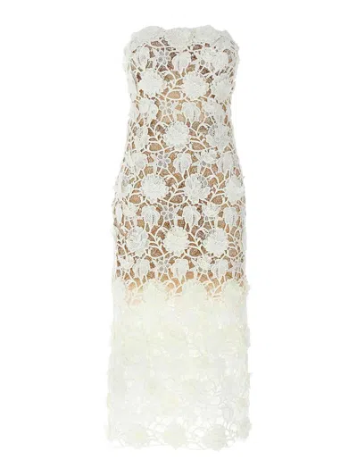 ERMANNO SCERVINO MACRAM LACE DRESS